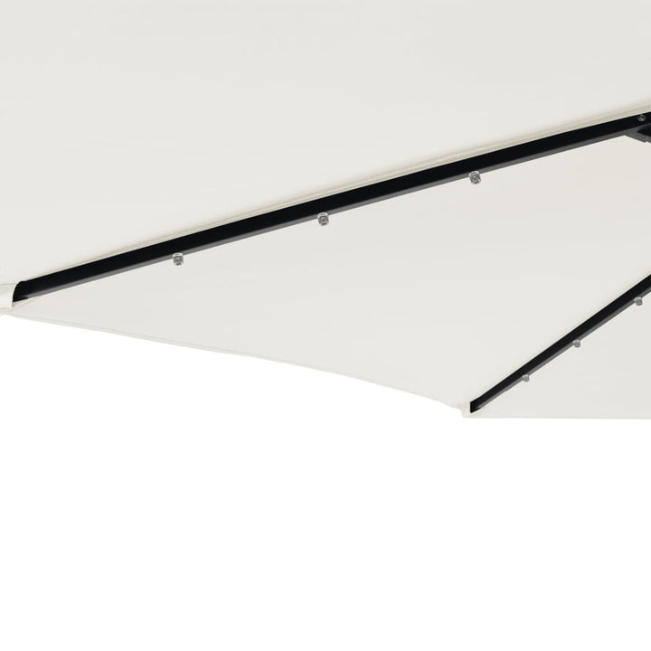 Umbrelă Soare De Grădină Stâlp Din Oțel/Led 225X225X212 Cm