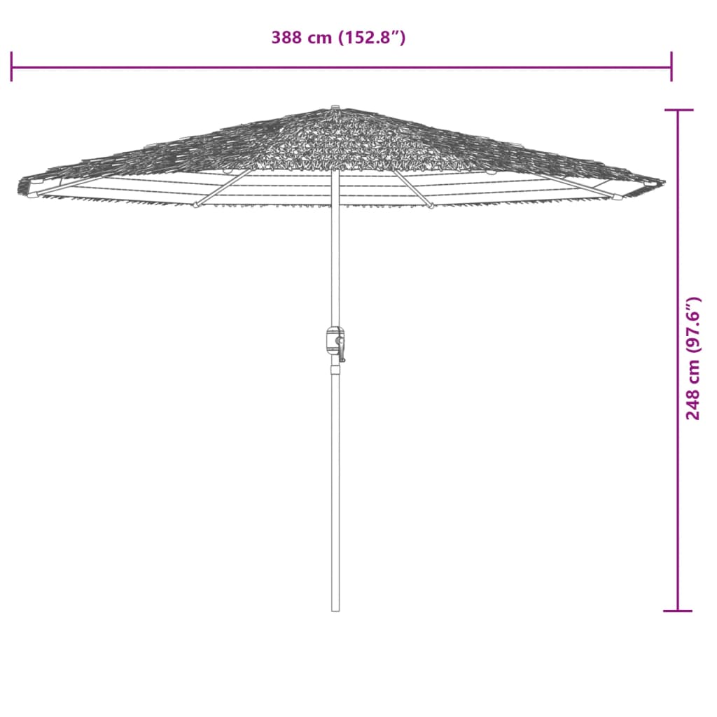 Umbrelă Soare De Grădină Cu Stâlp Din Oțel,