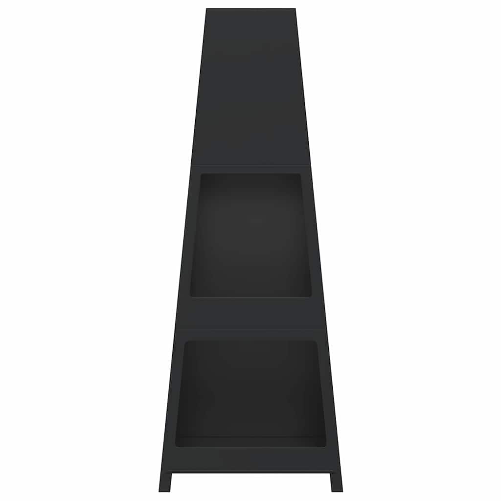 Șemineu De Exterior, Magazie De Bușteni, Negru Design Turn Oțel