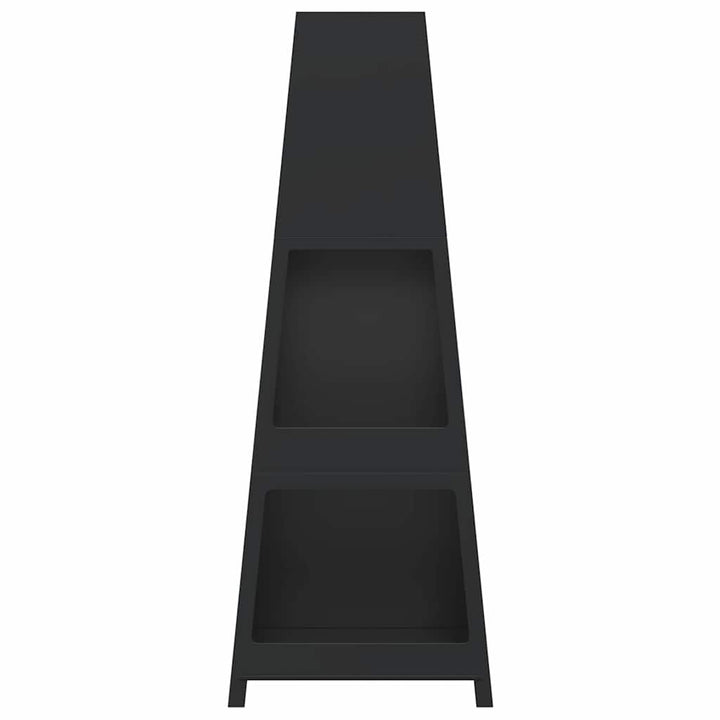 Șemineu De Exterior, Magazie De Bușteni, Negru Design Turn Oțel
