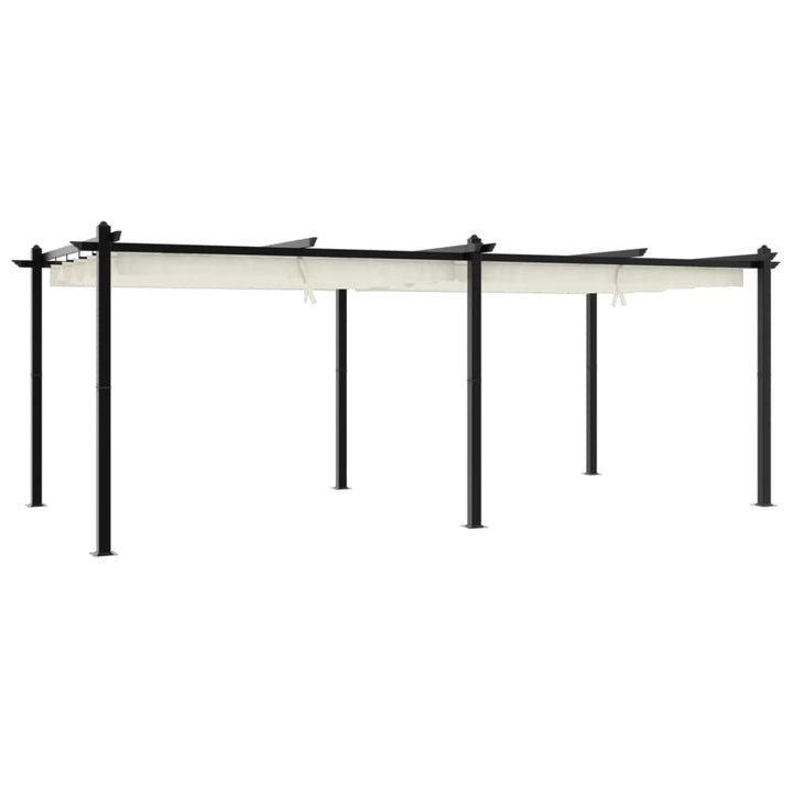 Foișor De Grădină, Acoperiș Retractabil, , 3X6 M, Aluminiu