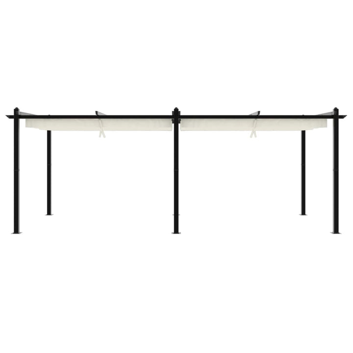 Foișor De Grădină, Acoperiș Retractabil, , 3X6 M, Aluminiu