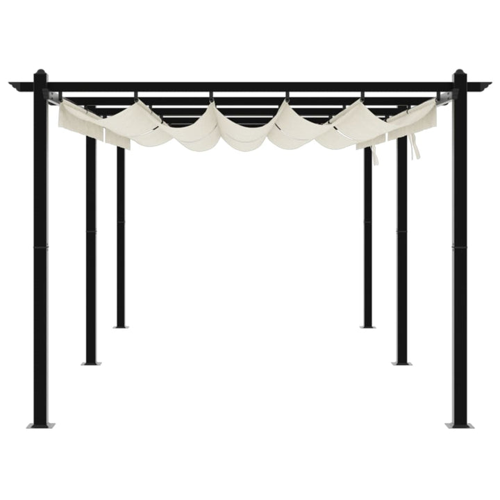 Foișor De Grădină, Acoperiș Retractabil, , 3X6 M, Aluminiu