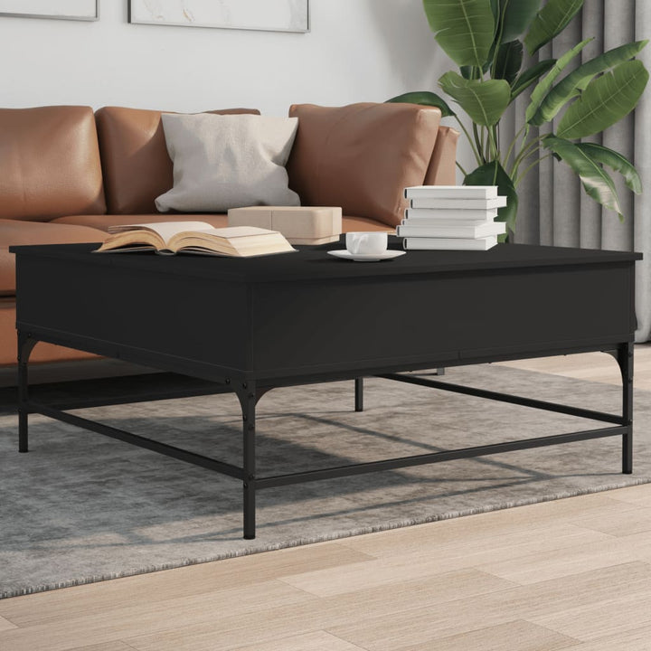 Măsuță Cafea 95X95X45 Cm Lemn Prelucrat Și Metal