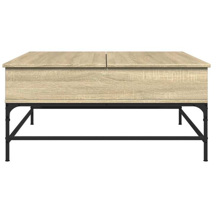 Măsuță Cafea 95X95X45 Cm Lemn Prelucrat Și Metal