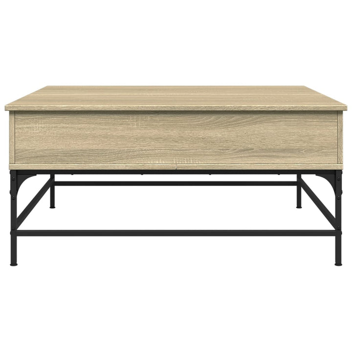 Măsuță Cafea 95X95X45 Cm Lemn Prelucrat Și Metal