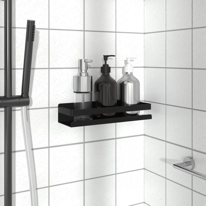 Raft De Duș Negru Mat 23X6,5X6 Cm Oțel Inoxidabil 304 Periat