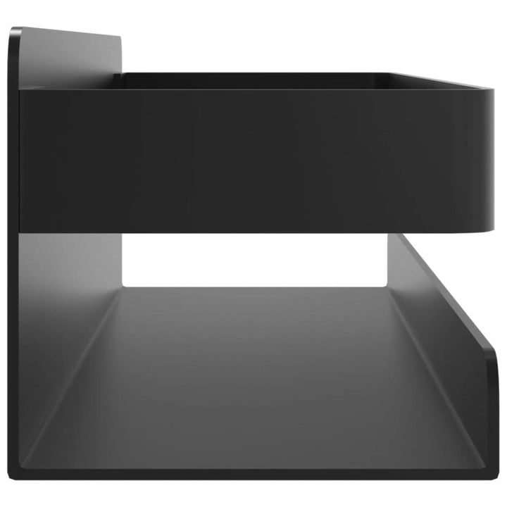 Raft De Duș Negru Mat 23X6,5X6 Cm Oțel Inoxidabil 304 Periat