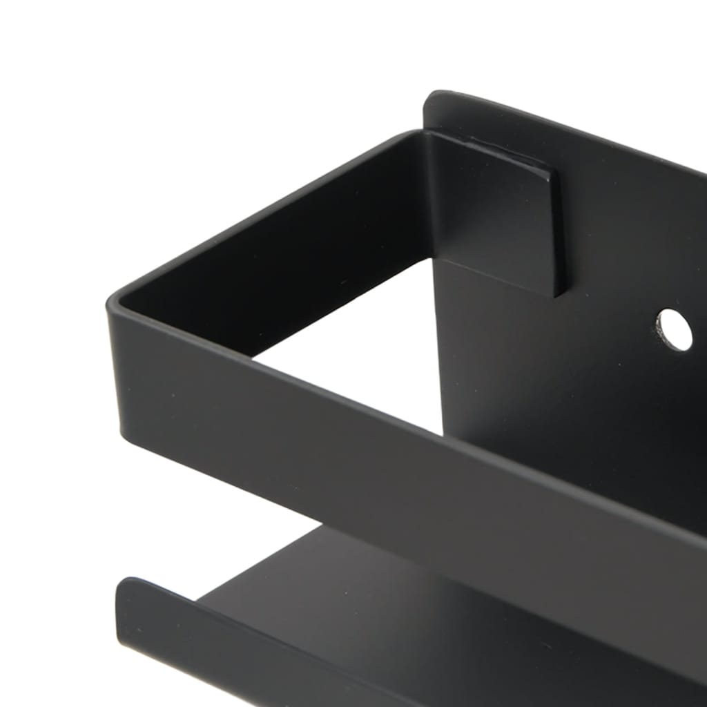 Raft De Duș Negru Mat 23X6,5X6 Cm Oțel Inoxidabil 304 Periat