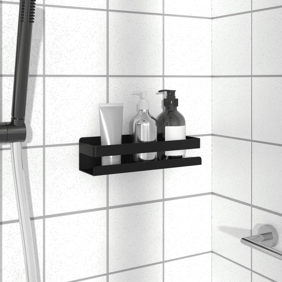 Raft De Duș Negru Mat 23X6,5X6 Cm Oțel Inoxidabil 304 Periat