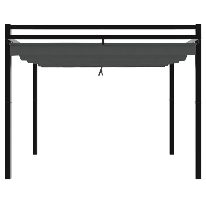 Foișor De Grădină Acoperiș Retractabil 3X3 M Aluminiu