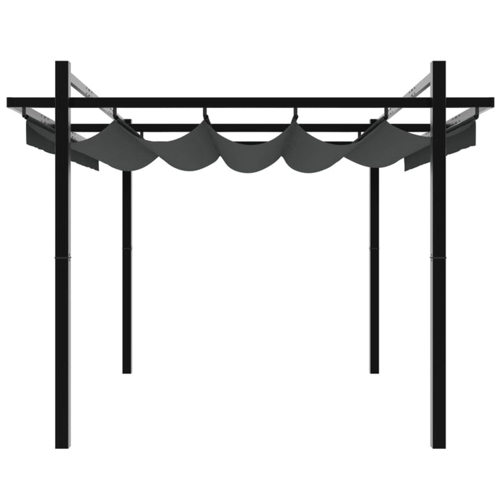 Foișor De Grădină Acoperiș Retractabil 3X3 M Aluminiu