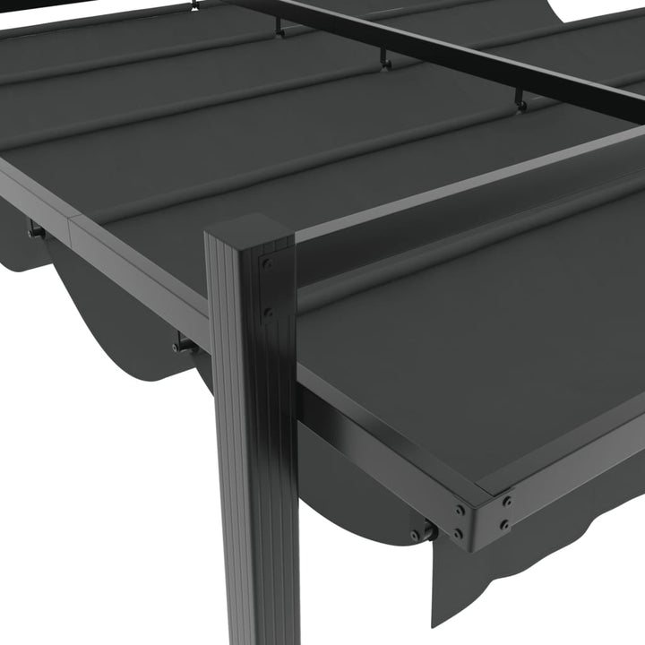 Foișor De Grădină Acoperiș Retractabil 3X3 M Aluminiu