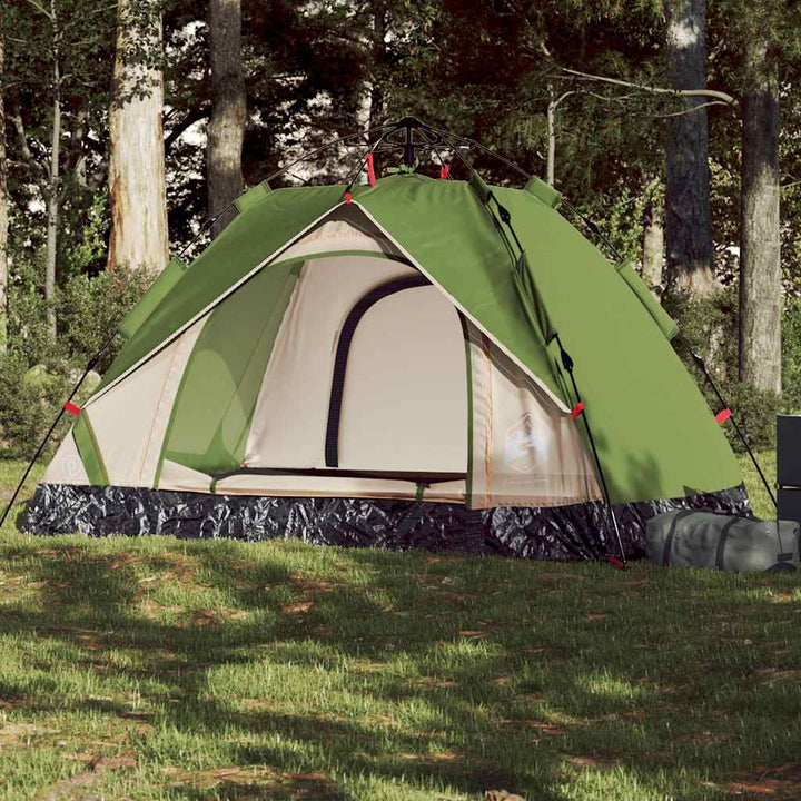 Cort Camping Cupolă , Gri/Portocaliu, Setare Rapidă