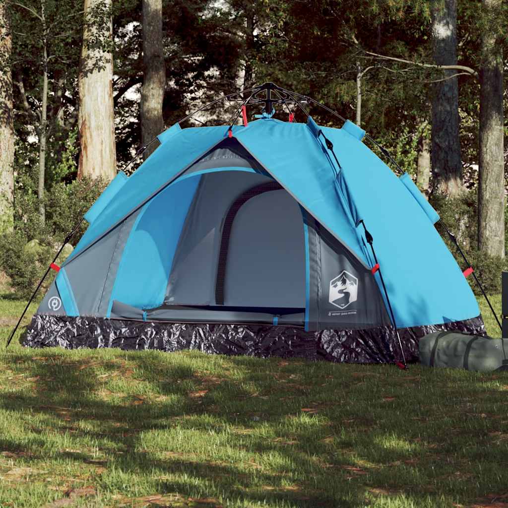 Cort Camping Cupolă , Gri/Portocaliu, Setare Rapidă