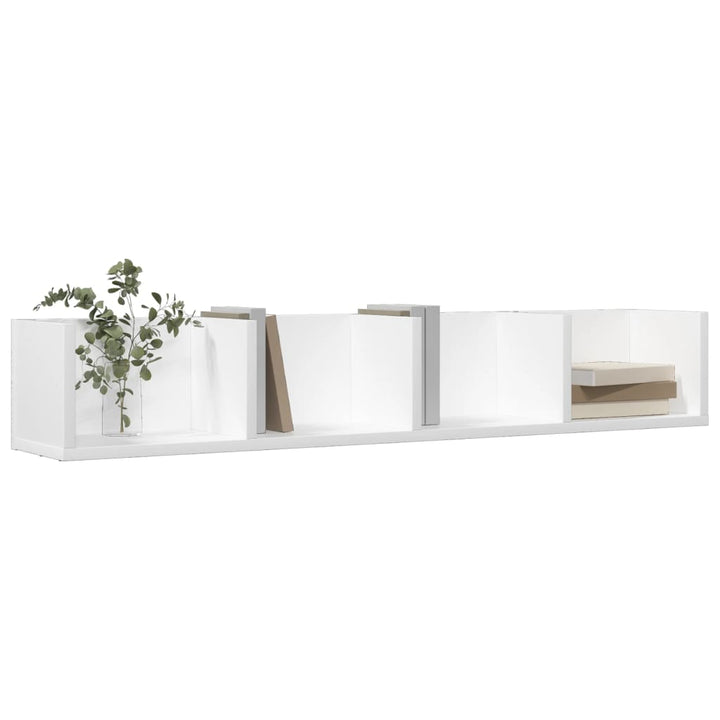 Dulapuri De Perete, 2 Buc., , 99X18X16,5 Cm, Lemn Compozit Alb