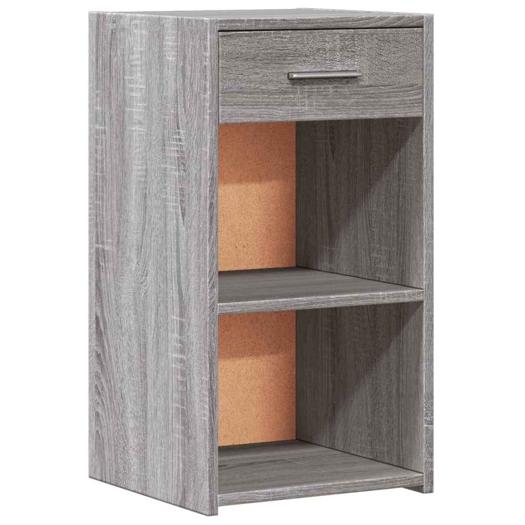 Noptiere, 2 Buc., Gri Sonoma, 35X34X65 Cm, Lemn Prelucrat