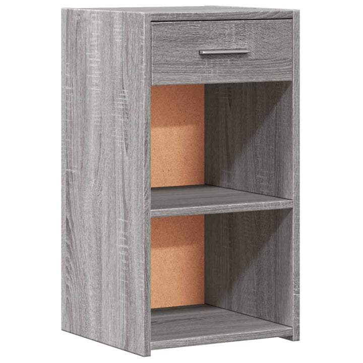 Noptiere, 2 Buc., Gri Sonoma, 35X34X65 Cm, Lemn Prelucrat