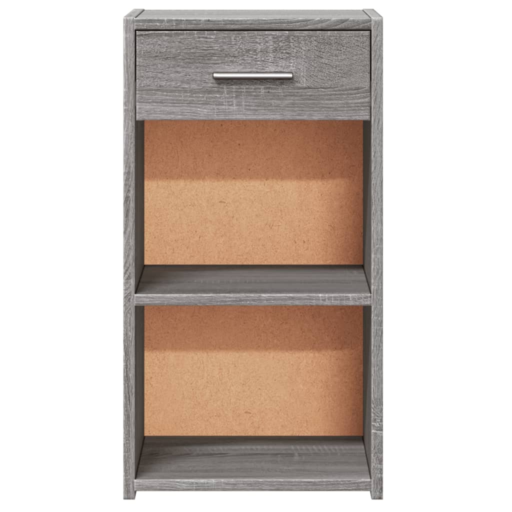 Noptiere, 2 Buc., Gri Sonoma, 35X34X65 Cm, Lemn Prelucrat