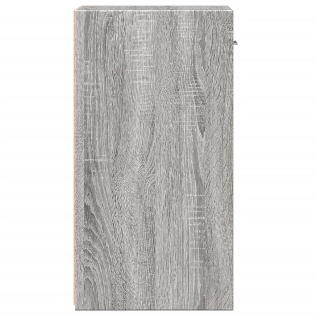 Noptiere, 2 Buc., Gri Sonoma, 35X34X65 Cm, Lemn Prelucrat
