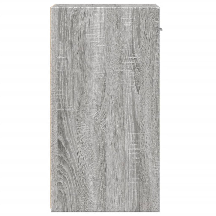 Noptiere, 2 Buc., Gri Sonoma, 35X34X65 Cm, Lemn Prelucrat