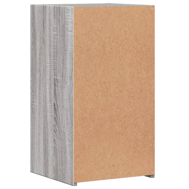 Noptiere, 2 Buc., Gri Sonoma, 35X34X65 Cm, Lemn Prelucrat