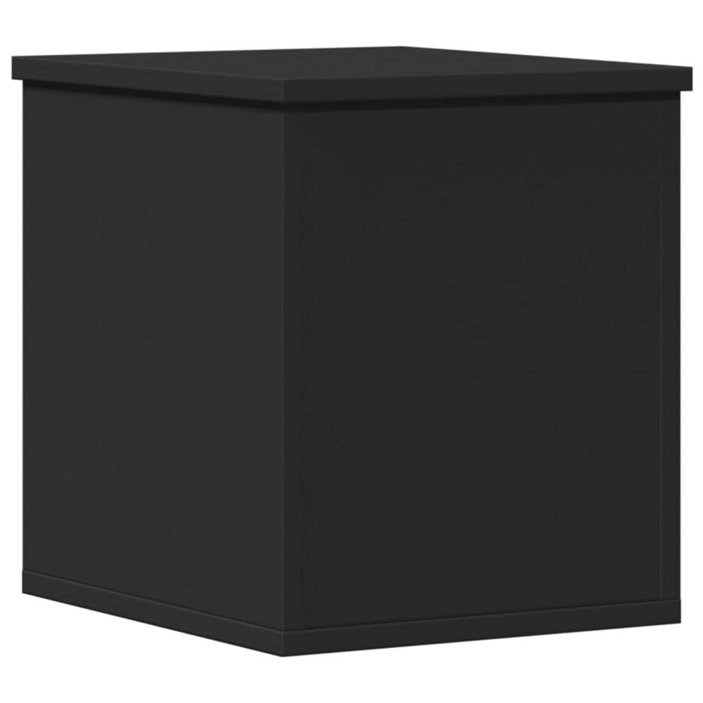 Cutie De Depozitare, Negru, 30X35X35 Cm, Lemn Prelucrat