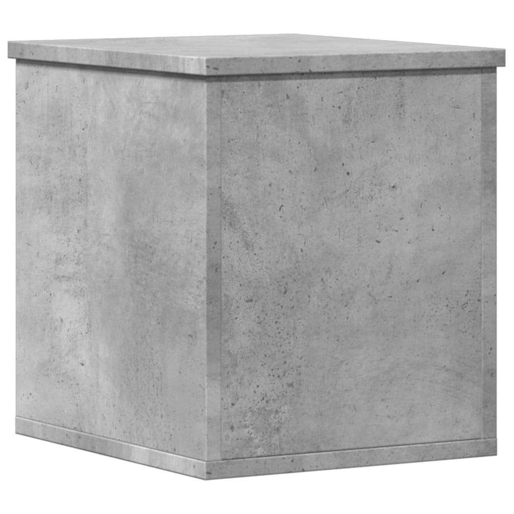 Cutie De Depozitare, Gri Beton, 30X35X35 Cm, Lemn Prelucrat