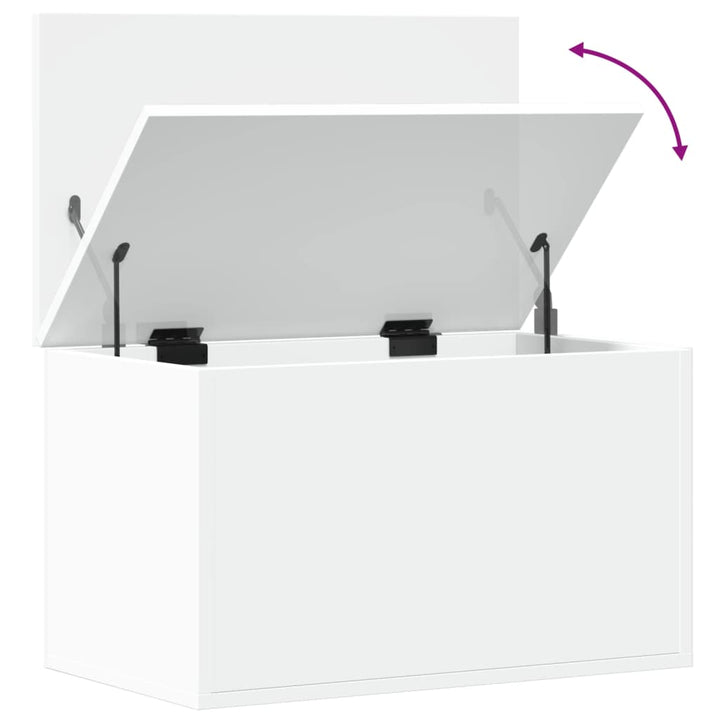 Cutie De Depozitare, Alb, 60X35X35 Cm, Lemn Prelucrat