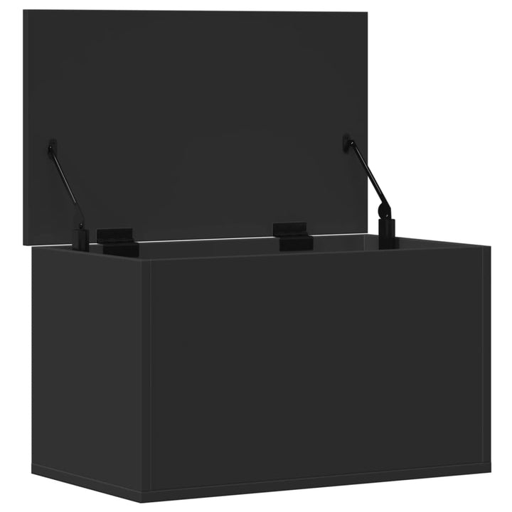 Cutie De Depozitare, Negru, 60X35X35 Cm, Lemn Prelucrat
