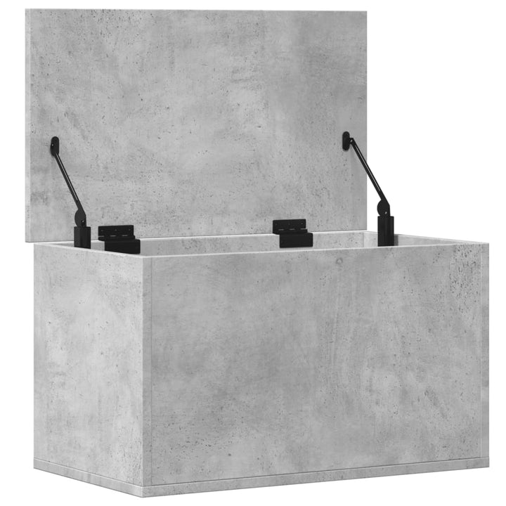 Cutie De Depozitare, Gri Beton, 60X35X35 Cm, Lemn Prelucrat
