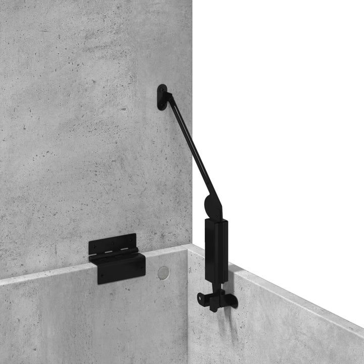 Cutie De Depozitare, Gri Beton, 60X35X35 Cm, Lemn Prelucrat