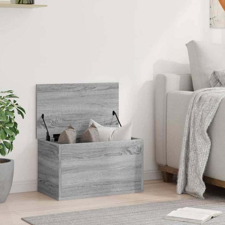 Cutie De Depozitare, Gri Sonoma, 60X35X35 Cm, Lemn Prelucrat