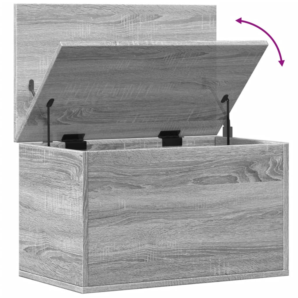Cutie De Depozitare, Gri Sonoma, 60X35X35 Cm, Lemn Prelucrat
