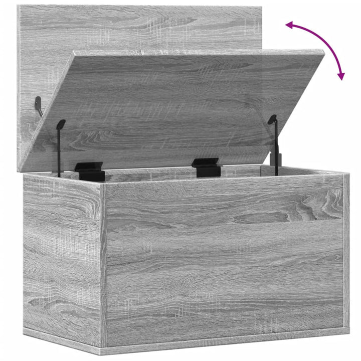 Cutie De Depozitare, Gri Sonoma, 60X35X35 Cm, Lemn Prelucrat