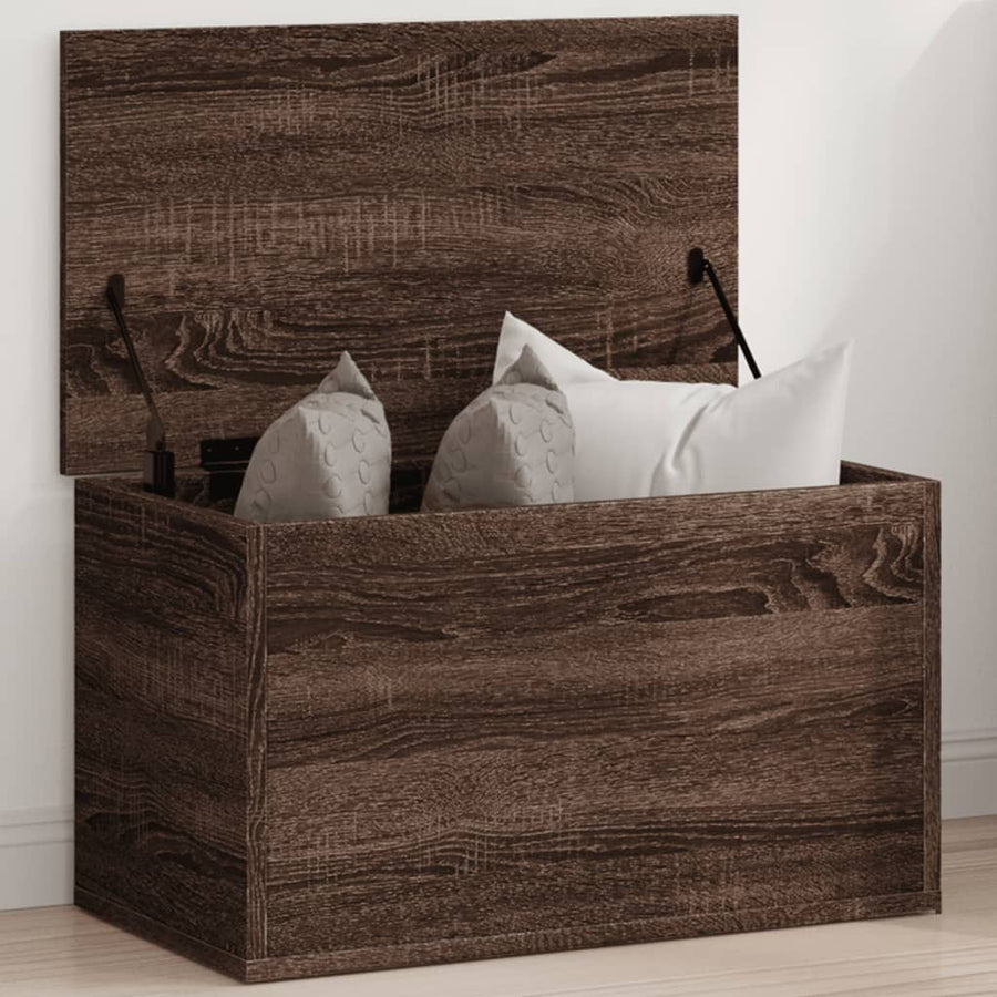 Cutie De Depozitare, Stejar Maro, 60X35X35 Cm, Lemn Prelucrat
