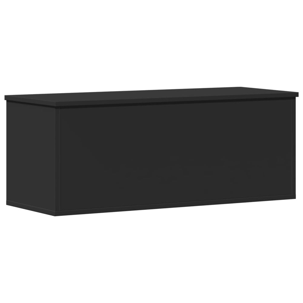 Cutie De Depozitare, Negru, 90X35X35 Cm, Lemn Prelucrat