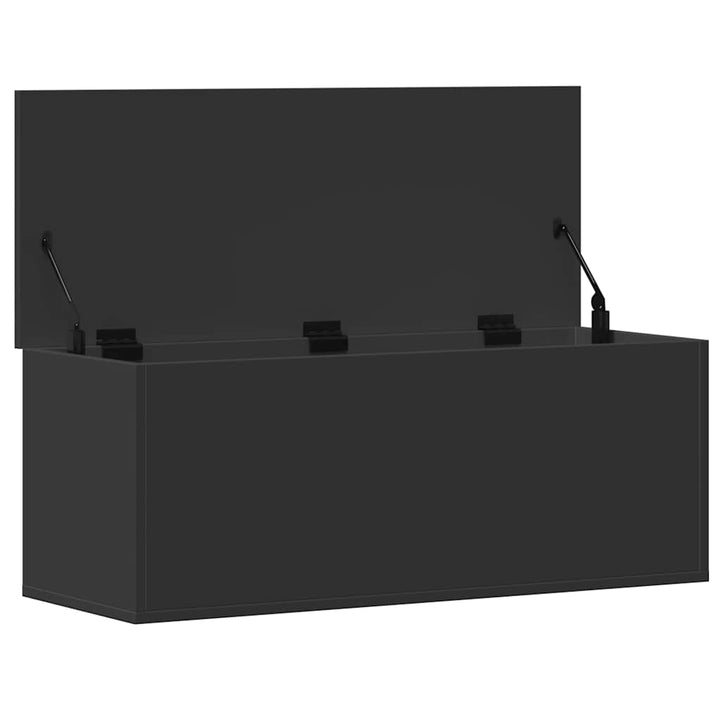 Cutie De Depozitare, Negru, 90X35X35 Cm, Lemn Prelucrat