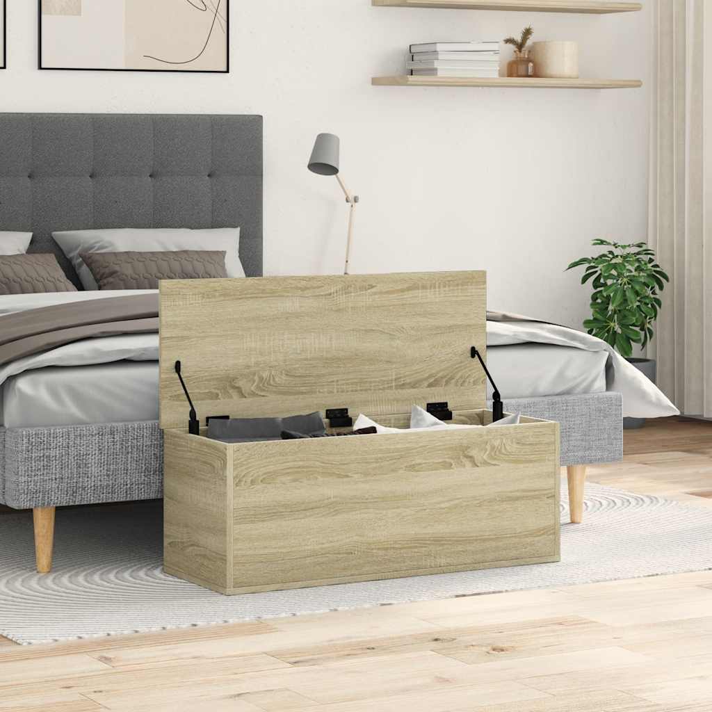 Cutie De Depozitare, Stejar Sonoma, 90X35X35 Cm, Lemn Prelucrat