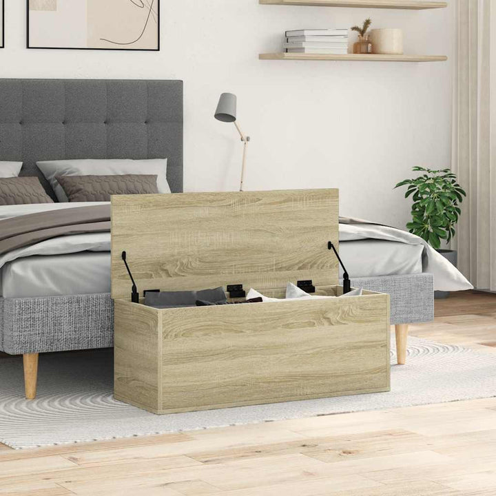 Cutie De Depozitare, Stejar Sonoma, 90X35X35 Cm, Lemn Prelucrat