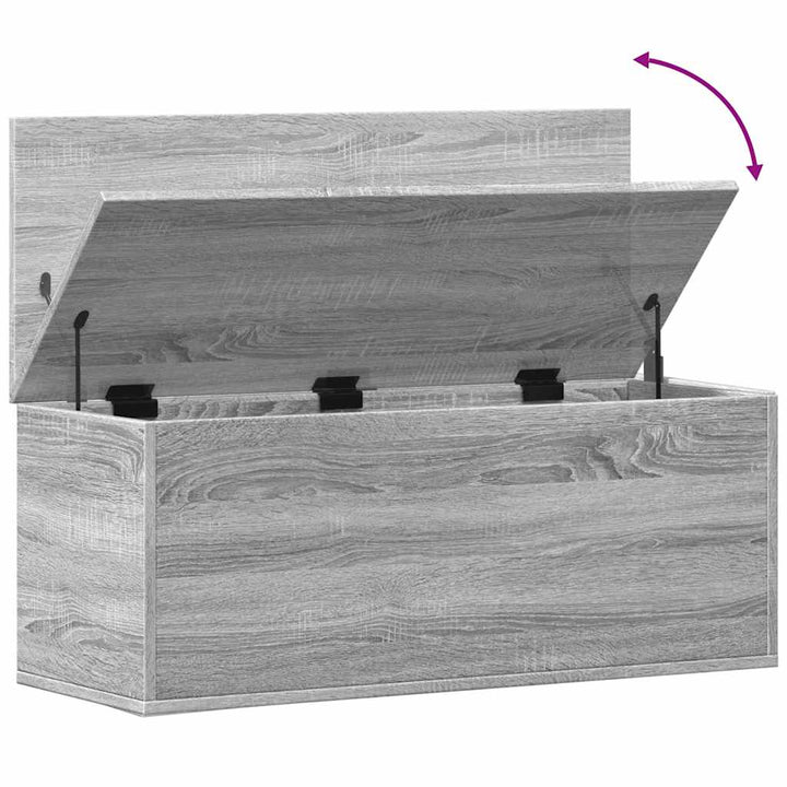 Cutie De Depozitare, Gri Sonoma, 90X35X35 Cm, Lemn Prelucrat