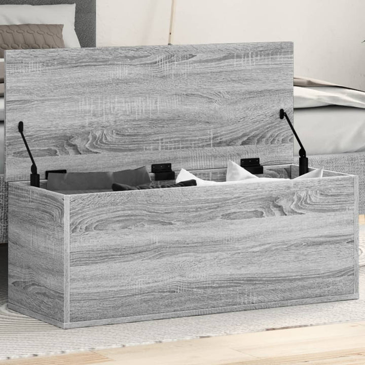 Cutie De Depozitare, Gri Sonoma, 90X35X35 Cm, Lemn Prelucrat