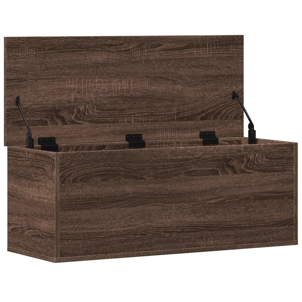 Cutie De Depozitare, Stejar Maro, 90X35X35 Cm, Lemn Prelucrat