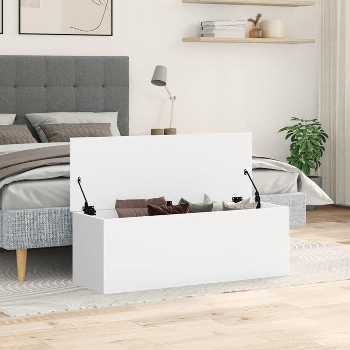 Cutie De Depozitare, Alb, 102X35X35 Cm, Lemn Prelucrat