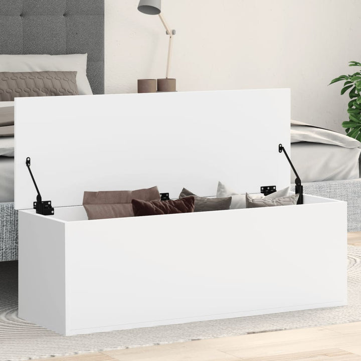 Cutie De Depozitare, Alb, 102X35X35 Cm, Lemn Prelucrat
