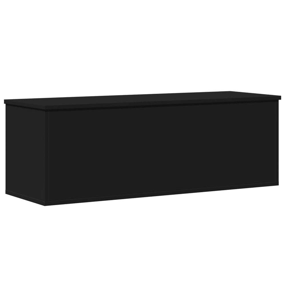 Cutie De Depozitare, Negru, 102X35X35 Cm, Lemn Prelucrat