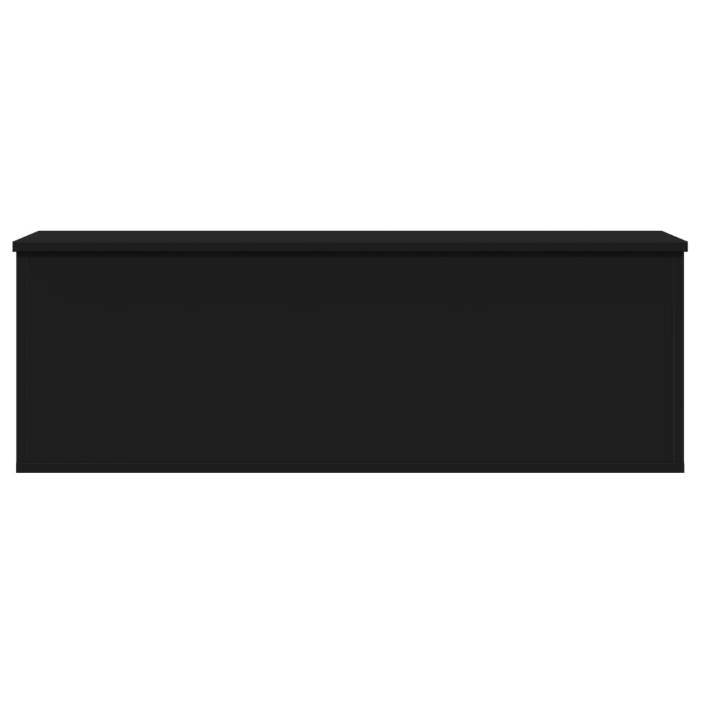 Cutie De Depozitare, Negru, 102X35X35 Cm, Lemn Prelucrat