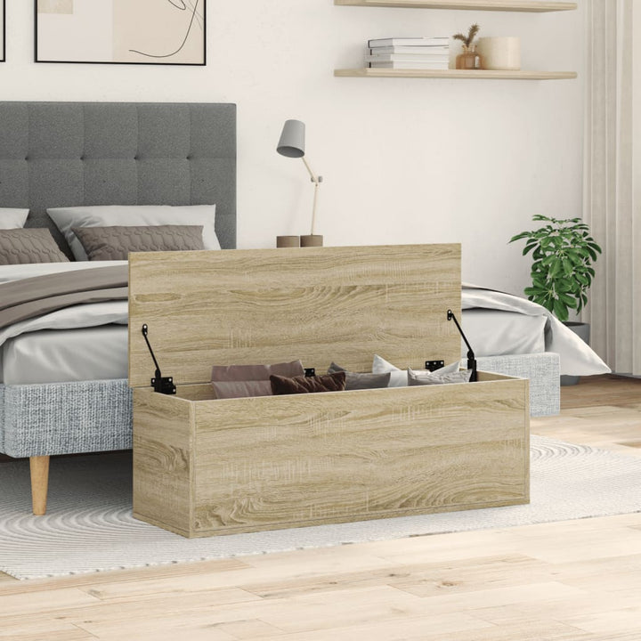 Cutie De Depozitare, Stejar Sonoma, 102X35X35Cm, Lemn Prelucrat