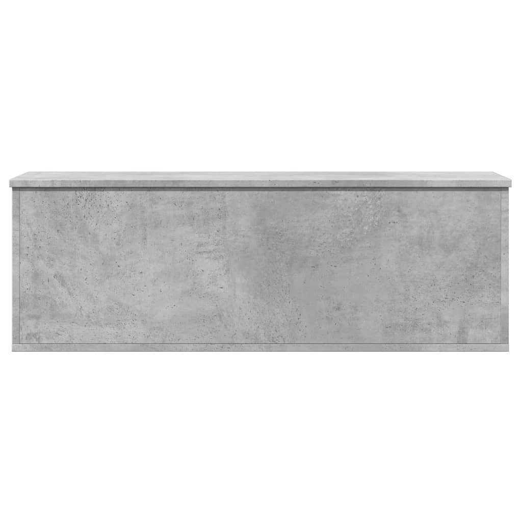Cutie De Depozitare, Gri Beton, 102X35X35 Cm, Lemn Prelucrat