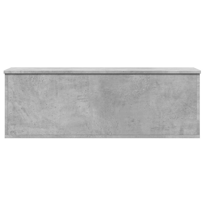 Cutie De Depozitare, Gri Beton, 102X35X35 Cm, Lemn Prelucrat